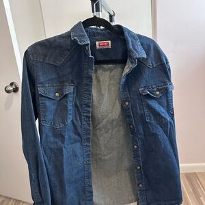 Wrangler Men's Dark Blue Shirt Jacket